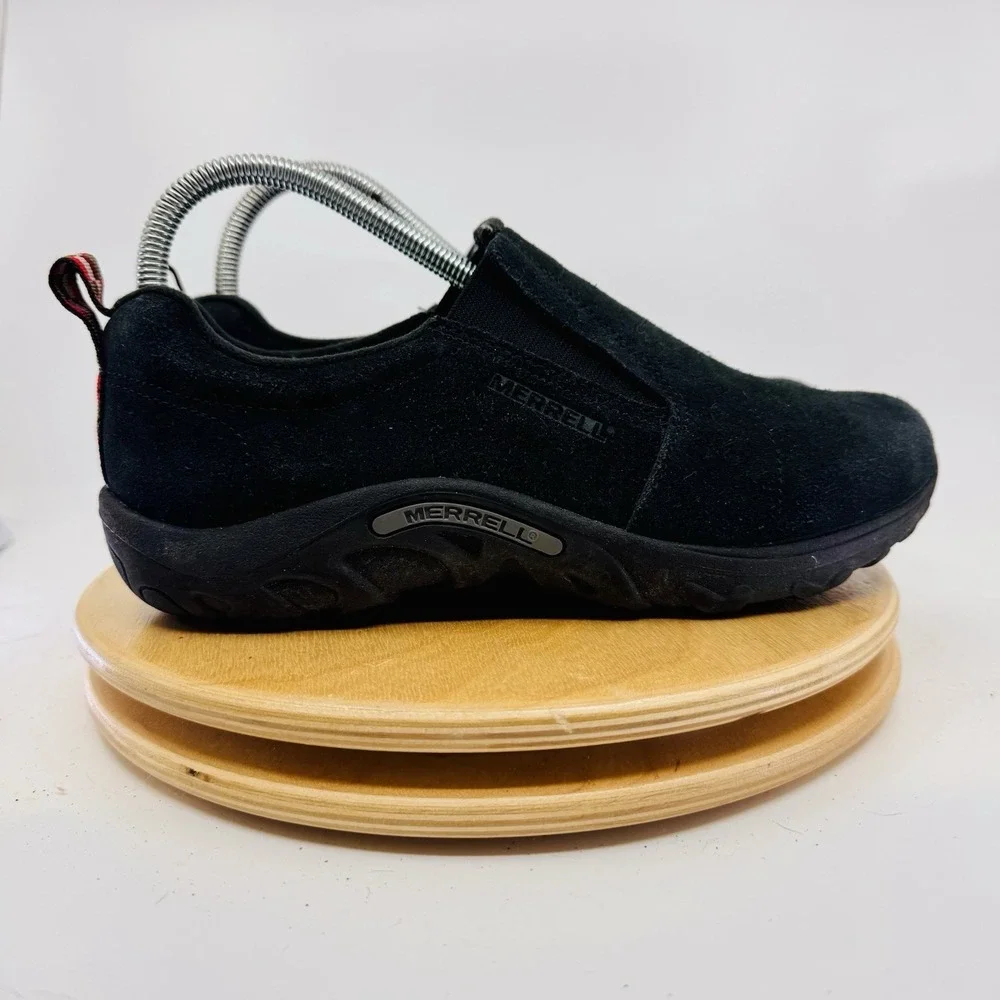 Merrell Jungle Moc Shoes Kids 6.5 Black Slip On Unisex Boys Girls comfort casual
